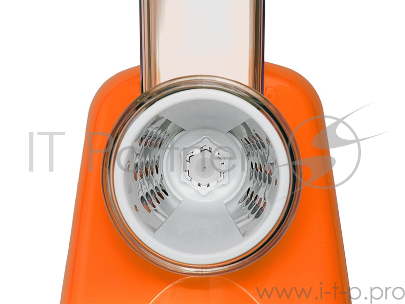 комбайн KITFORT КТ-1318-2 оранжевый KITFORT КТ-1318-2 Терка электрическая оранжевая. Мощность: 150 Вт. Время непрерывной работы: 10 мин. Длина шнура: 70 см. Размер: 240 х 148 х 300 мм. Предназначена для терки и шинковки овощей, фруктов и других пищев