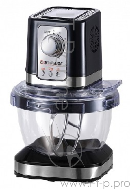 Кухонный комбайн ENDEVER SIGMA 27 черный Кухонная машина Endever Sigma 27,черный, мощность 600 Вт, объем стеклянной чаши 4, л, три насадки, плавная регулировка скорости, кнопка отсоединения насадок,2 шт/уп.