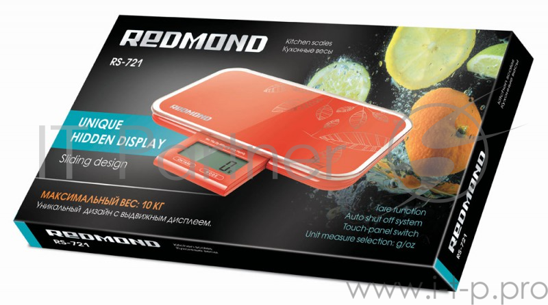 Весы кухонные Redmond RS-721 красные