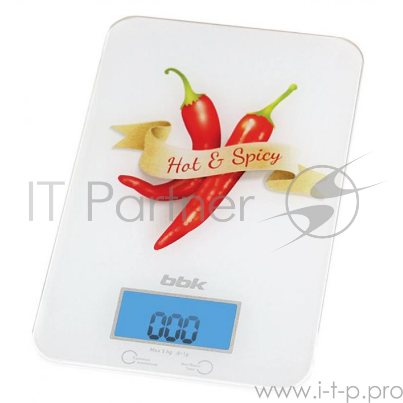 Весы кухонные BBK KS106G белый/красный