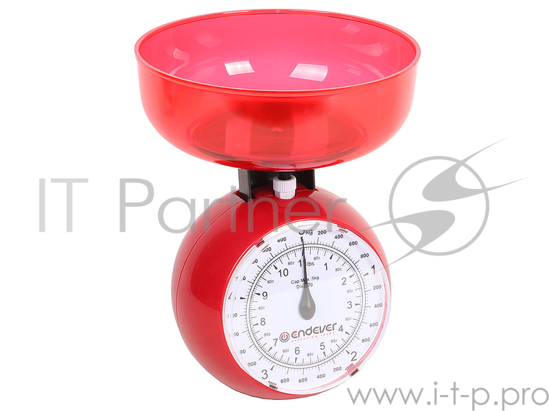 Кухонные механические весы Endever KS-516, максимальный вес 5 кг, цена деления 40 г