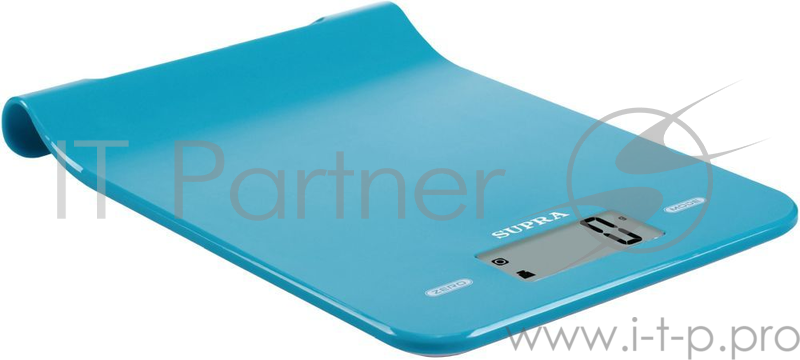 Весы кухонные электронные Supra BSS-4101 макс.вес:5кг голубой