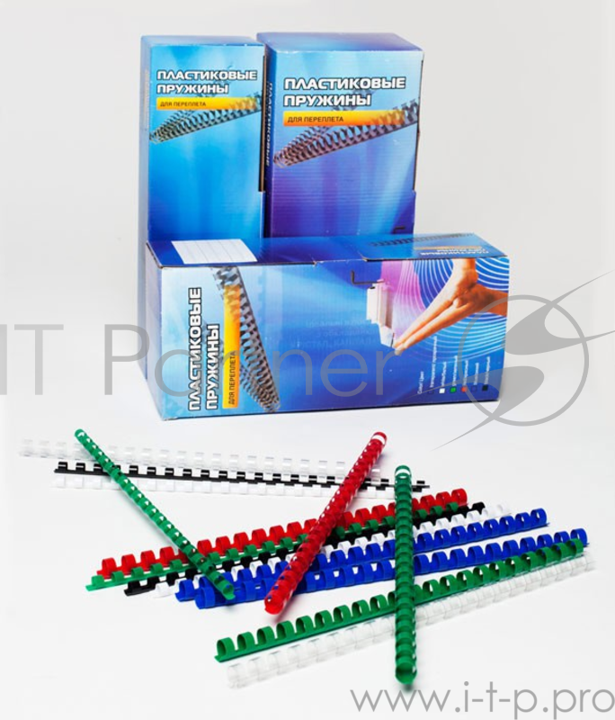 Аксессуар для переплета Office Kit Пластиковые пружины BP2011 (8 мм белые 100 шт.)