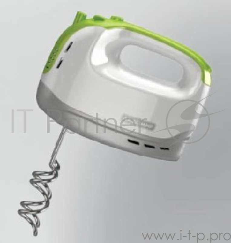 ЛАДОМИР 88 арт.4(Мощность 200 Вт. 5 скоростей. Турбофункция (импульсный режим), удобное переключение скоростей, спец. кнопка для отсоединения насадок. В комплекте – 2 метал. венчика д/взбивания, 2 насадки д/замешивания теста. Цвет бело-зеленый.)