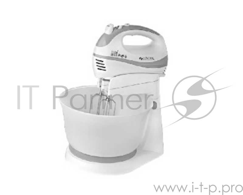 Миксер с чашей Centek CT-1105 (белый/серый) 320Вт, 3.5л, 5 скоростей+турбо, взбивание/замешивание