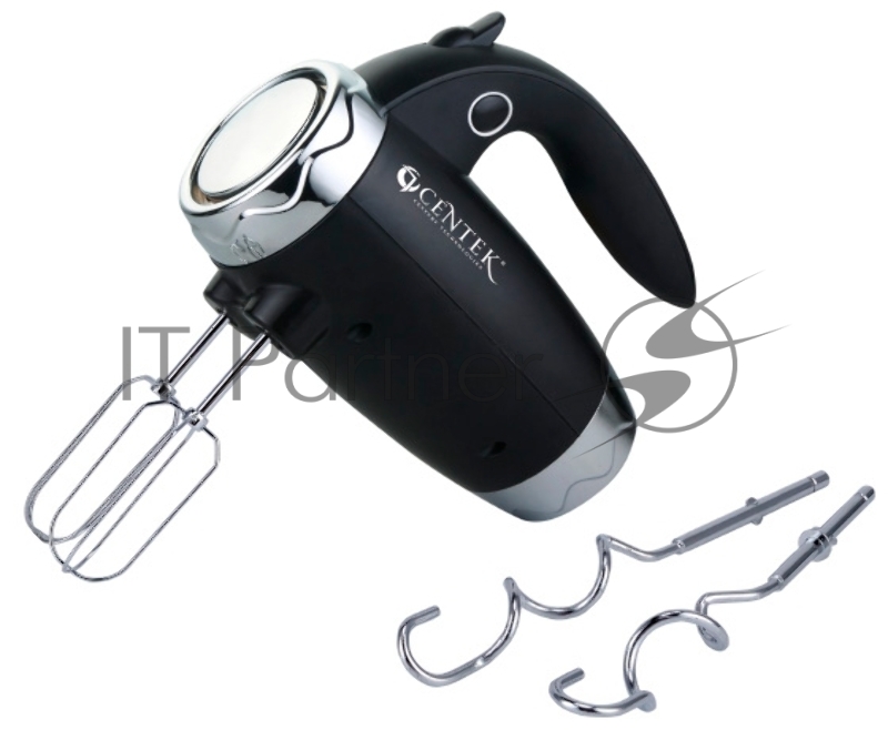 Миксер Centek CT-1115 (черный/хром) 350Вт