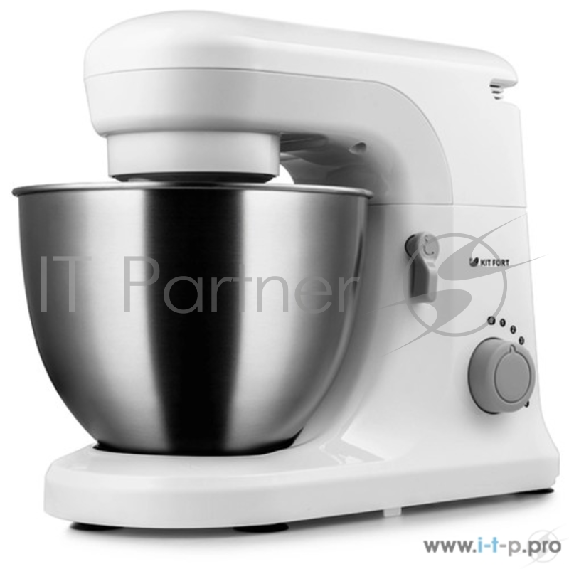 Планетарный миксер 1330-3-КТ Kitfort Мощность: 800 Вт.Ёмкость чаши: 4,5 л. белый