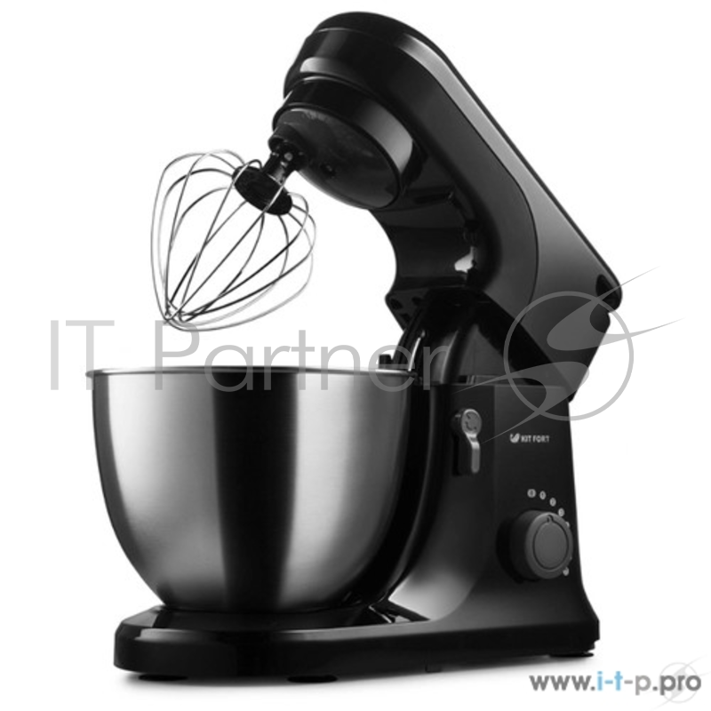 Планетарный миксер 1330-1-КТ Kitfort Мощность: 800 Вт.Ёмкость чаши: 4,5 л. чёрный