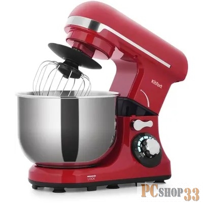 Миксер стационарный Kitfort КТ-1337-1 600Вт красный/серебристый