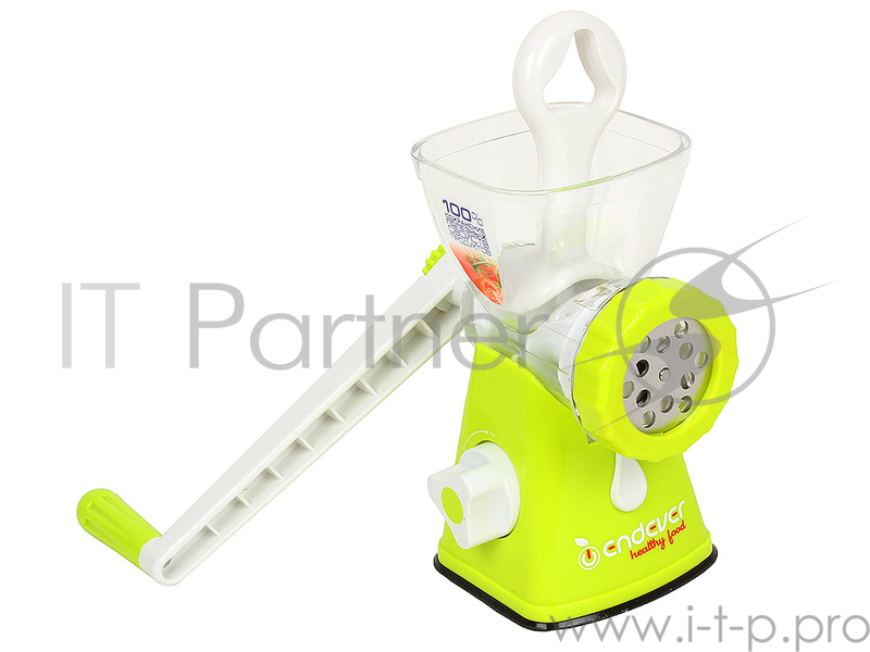 Мясорубка Endever Skyline HG-006, ручная, 2 решетки, насадка для приготовления колбасок, толкатель, механизм надежного крепления