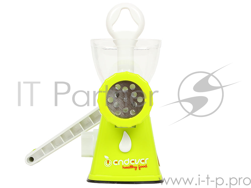 Мясорубка Endever Skyline HG-006, ручная, 2 решетки, насадка для приготовления колбасок, толкатель, механизм надежного крепления