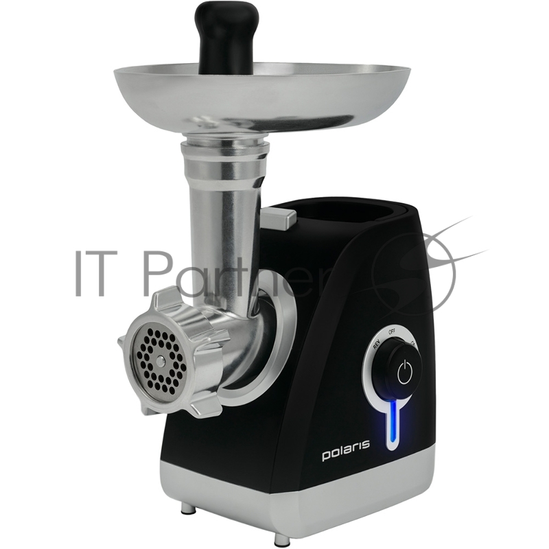 мясорубка POLARIS PMG 2027L Макс. мощность 2000Вт. Производительность 2кг/мин. Система реверса. Система безопасности – возобновляемая термозащита двигателя. Металлический лоток для мяса. Насадки: перфорированный диск для фарша 2шт. (диаметр отверсти