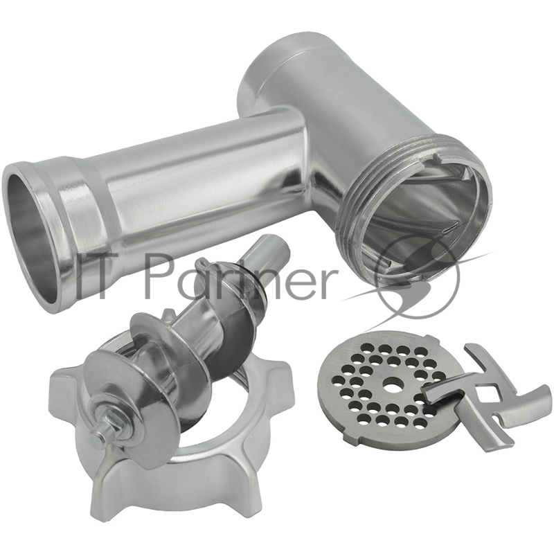 мясорубка POLARIS PMG 2027L Макс. мощность 2000Вт. Производительность 2кг/мин. Система реверса. Система безопасности – возобновляемая термозащита двигателя. Металлический лоток для мяса. Насадки: перфорированный диск для фарша 2шт. (диаметр отверсти