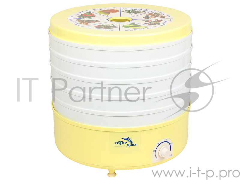 Сушилка для овощей Ротор-Дива СШ-007 (07-06, 007-06) 5 поддонов, с вентилятором.