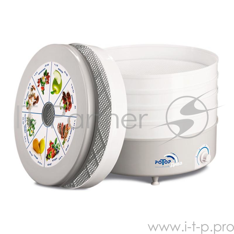 Сушилка для овощей Ротор Дива СШ-007-01 с вент., 3 поддона, гофротара