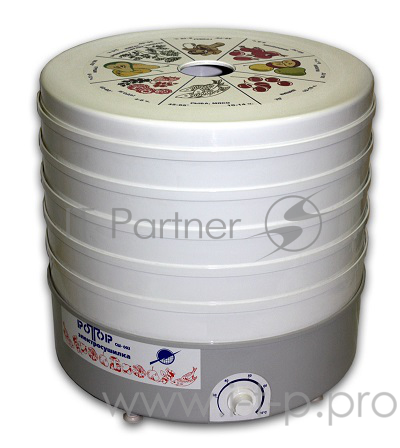 Сушилка для овощей и фруктов Ротор СШ-002 -06 с 5 решетами в гофротаре