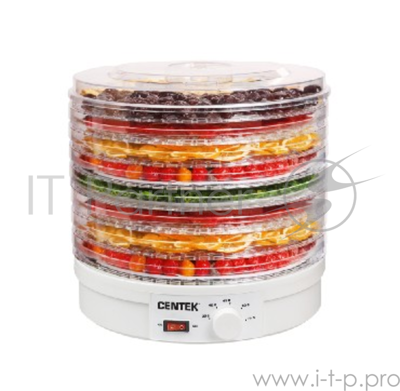 Сушилка для овощей и фруктов Centek CT-1656, 8 поддонов