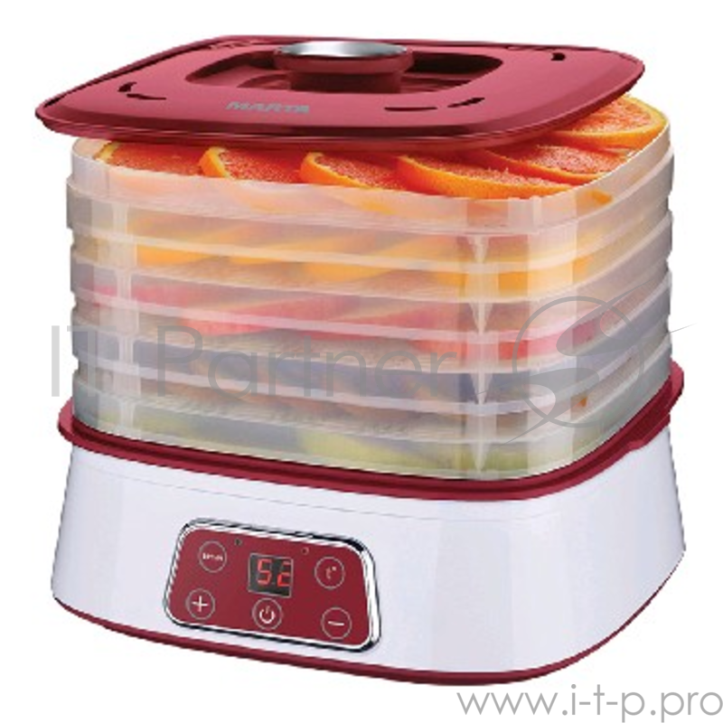 Сушилка для овощей и фруктов MARTA MT-1947 красный рубин MT-1947 red