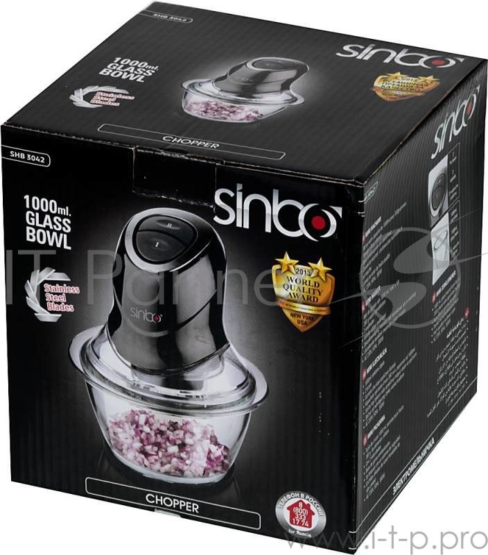 Измельчитель Sinbo SHB 3042 черный 300Вт