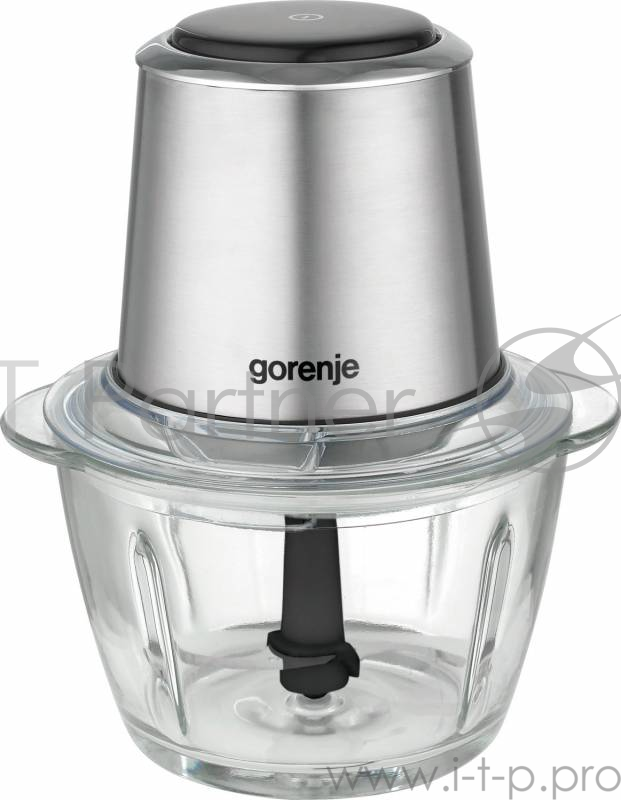 Измельчитель электрический Gorenje S450E 0.5л. 450Вт серебристый/черный