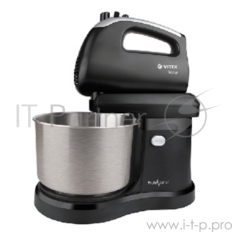 Миксер VITEK VT-1417 ST Мощность 700Вт. Объем чаши 2,8л. Материал чаши сталь. Материал корпуса пластик. 5 скоростей. Турборежим. Крюки для замешивания теста. Венчик для взбивания 2шт.