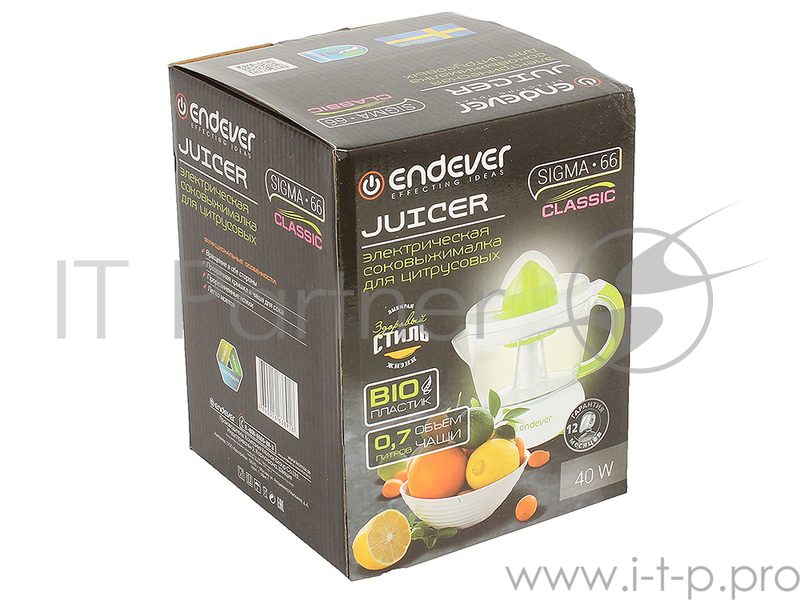 Соковыжималка электрическая для цитрус. Endever Sigma-66