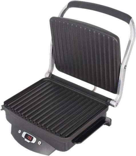 Электрогриль GFGril GF-100 1800Вт черный/серебристый