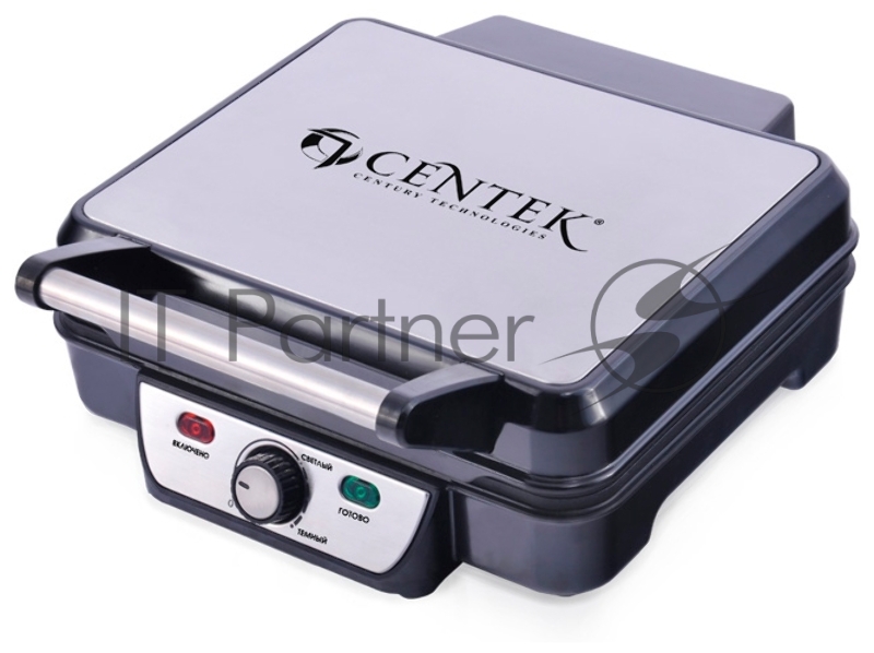 Гриль контактный Centek CT-1463 1800 Вт, 2 жаровни 280х230 мм, антипригар, нагрев 240 гр, нерж отдел