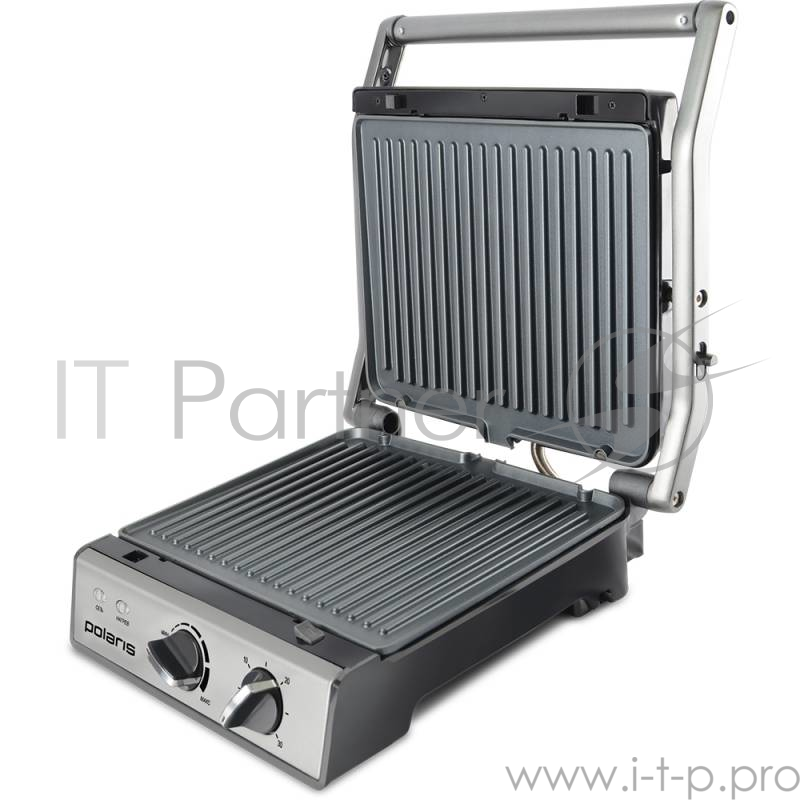 Гриль- пресс Polaris PGP-0903 (2000вт,таймер,съемные панели,антип.)