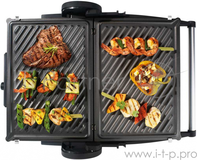 Электро-гриль BOSCH TFB 4402V механическое управление регулировка температуры антипригарное покрытие поддон для сбора жира