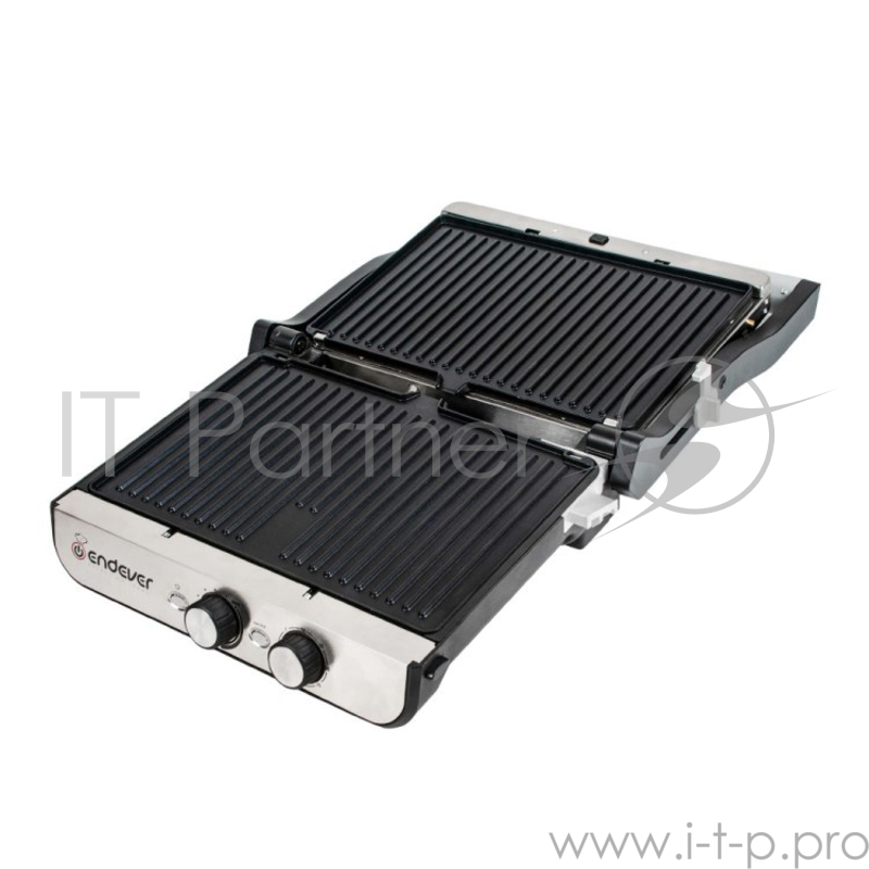Электрический пресс-гриль ENDEVER Grillmaster 250, серебристый/черный, 2 шт/уп