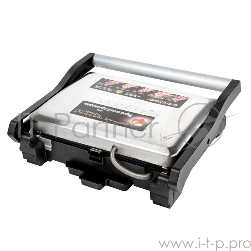 Электрический пресс-гриль ENDEVER Grillmaster 250, серебристый/черный, 2 шт/уп