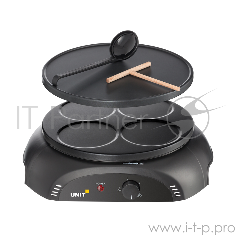 Блинница UNIT UGP-40, 1000Вт, две сменные жарочные панели