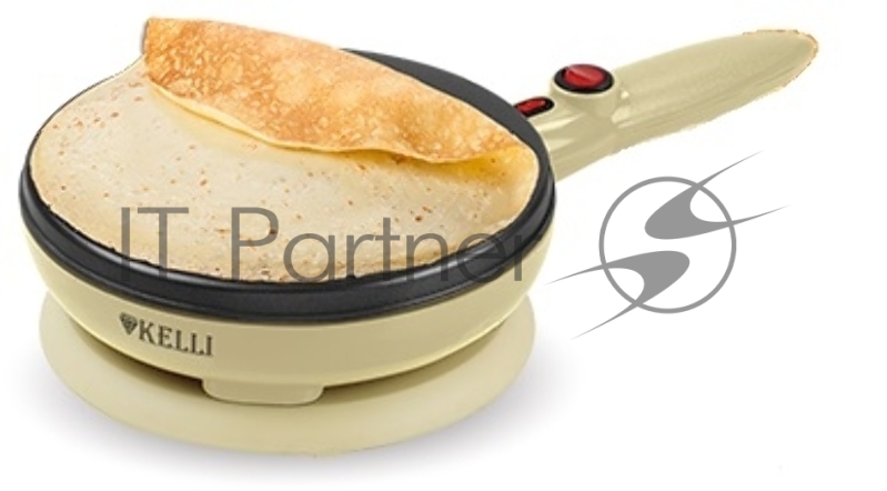 Блинница KELLI KL-1350, электрическая 800 Вт, антиприг.покрытие, диаметр 20 см, 2 цвета (в уп. 6 шт)