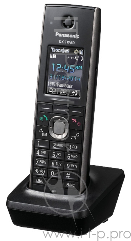 VoIP-телефон Panasonic KX-TPA60RUB (черный) дополнительная трубка (sip-dect)