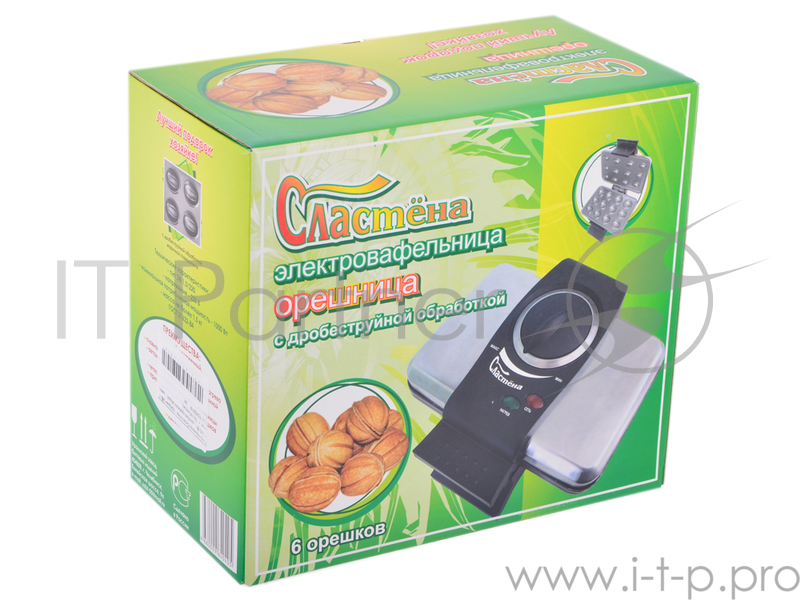 Вафельница Сластена - трубочка ЭВ-1, 1000 Вт., тефлоновое покрытие., цвет. упак. г. Челябинск