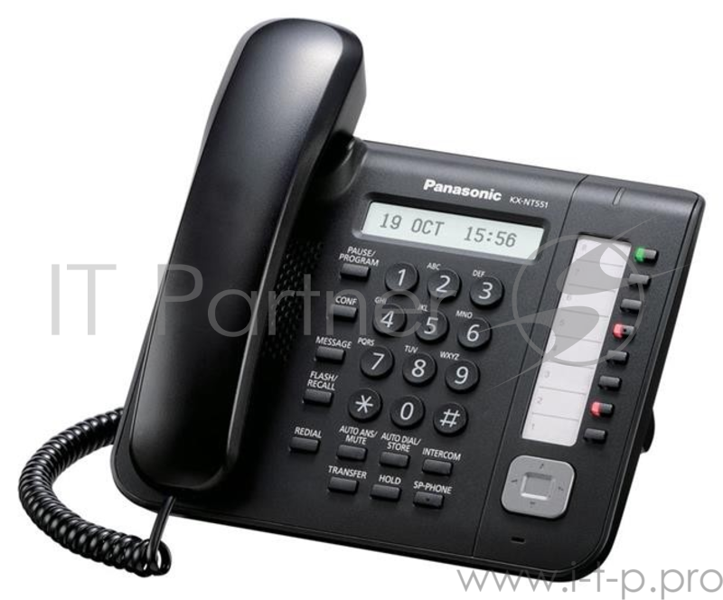 VoIP-телефон Panasonic KX-NT551RUB Телефон системный IP черный