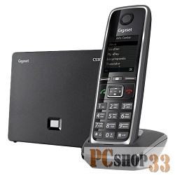 VoIP-телефон Gigaset S30852-H2526-S301 C530A IP телефон, черный ( интернет-телефон с поддержкой фиксированной линии связи и автоответчиком)