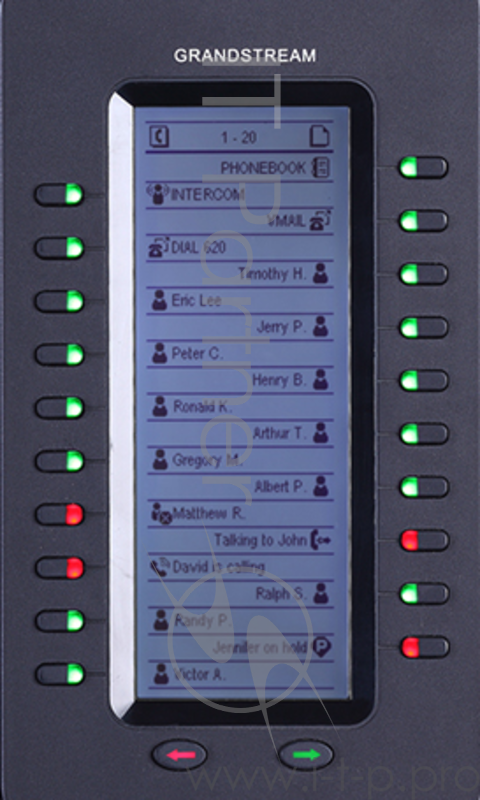 VoIP-телефон Grandstream GXP2200EXT - модуль расширения клавиатуры