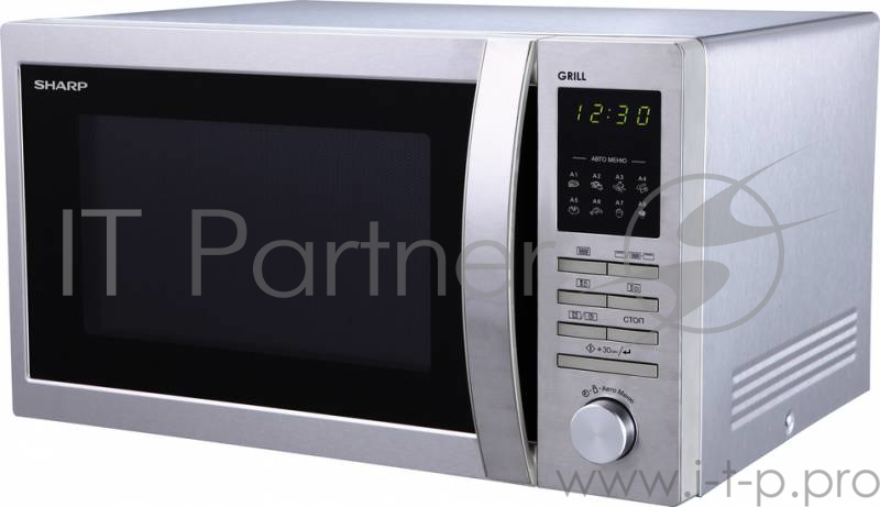 Микроволновая печь Sharp Микроволновая печь Sharp/ 25 л, 900 Вт, гриль: 1000 Вт, электронное управление, серебристая