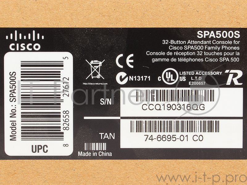 VoIP-телефон Cisco SB SPA500S Консоль расширения к IP телефону 32 Button Attendant Console for SPA500 Family Phone
