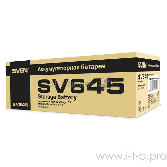 батареи Sven SV 645 (6V 4.5Ah) батарея аккумуляторная