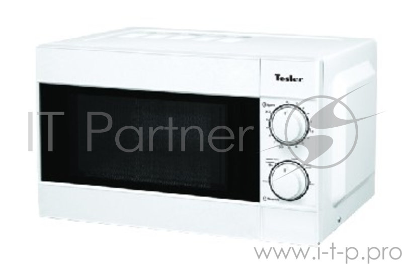 Микроволновая печь TESLER MM-1714 (17 литров, 700 Вт, механическое упр., белый)