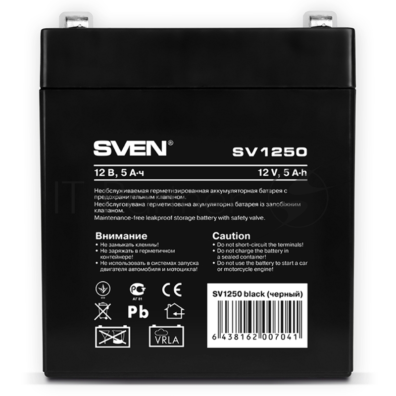 батареи Sven SV1250 (12V 5Ah) батарея аккумуляторная