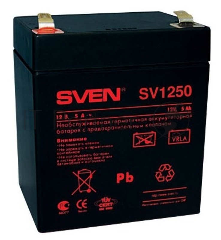 батареи Sven SV1250 (12V 5Ah) батарея аккумуляторная
