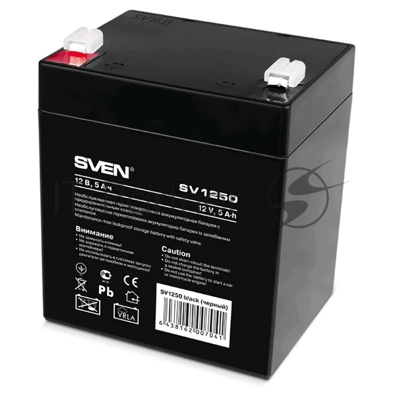 батареи Sven SV1250 (12V 5Ah) батарея аккумуляторная