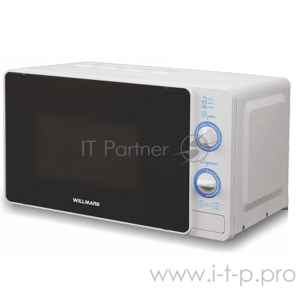 Микроволновая Печь WILLMARK WMO-20MDW (20л, 700Вт, механическая ПУ, кнопка д/открыв. дверцы, белая)