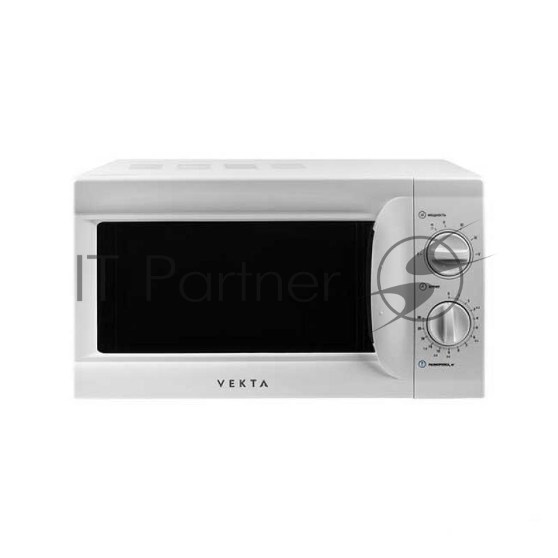 Микроволновая печь VEKTA MS720AHW 20 л., механическое управление, 700Вт, белый