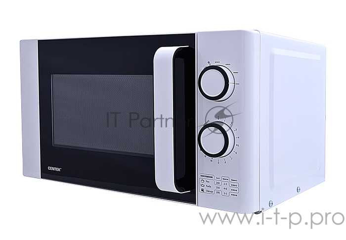 Микроволновая печь Centek CT-1585 (белая) 700W, 20л, 6 режимов, диаметр тарелки 245 мм , таймер, подсветка