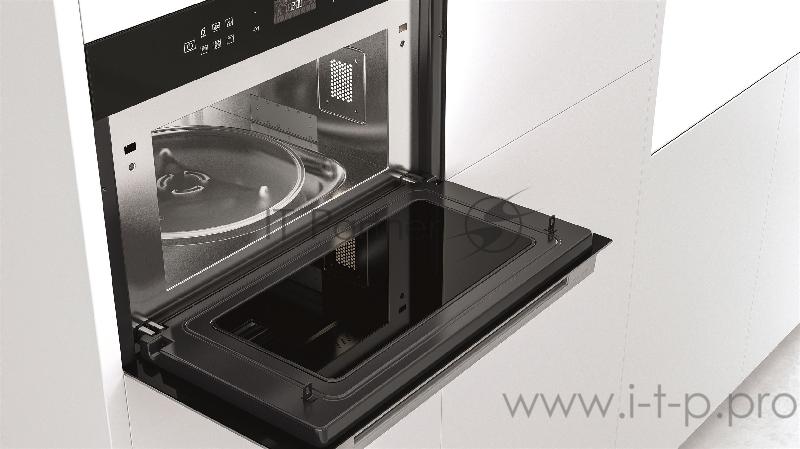 Микроволновая печь Whirlpool W7 MD440 31 л., 1000 Вт, сенсорное упр., гриль, цвет: нержавеющая сталь